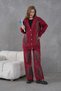 Women's Beaded and Embroidered Wide-Fit Knitwear Cardigan and Pants Top and Bottom Set - 3