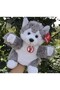 Plush hand toy - husky - 3