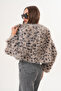 Crop Boy Basic Collar Feather Jacket - 5