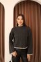 Swc Women's Crew Neck Hair Braid Detailed Sweater - 6