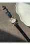 Retro Minimal Leather Cord Vintage Women's Wristwatch Butterfly Model - 3