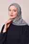 وشاح ناعم بنمط متعرج من إنديجو - 3