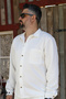 Men's Quilted Fabric Seasonal Long Sleeve Shirt - 4