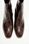 Chara Brown Print Women's Thick Heeled Boots - 2