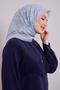 وشاح ناعم بنمط بازل باللون الأزرق الفاتح - 2