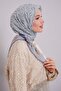 وشاح ناعم بنمط أحجية باللون الأخضر النعناعي