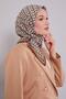 Tan Zigzag Pattern Soft Scarf