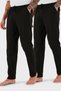 Cotton Regular Fit Normal Waist Straight Leg with Pockets 2-Pack Pajama Bottoms Men's Pajama Bottoms 65740