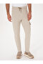 Beige Slim Fit Cargo Pocket Straight Leg Sweatpants 50309820-Vr011 - 2