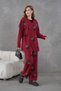 Women's Beaded and Embroidered Side-Tie Wide-Fit Knit Cardigan and Pants Set - 3