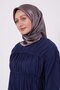 وشاح حريري بنمط البقلاوة بلون بني فاتح