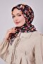 وشاح ناعم بنمط زهرة سوداء - 3
