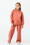 Girl's You Are the One Printed 3 Thread Thick Winter Tracksuit Set Ak4204 - 2