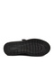 Black Velcro Genuine Leather Women's Casual Shoes 058-Ç Z - 5