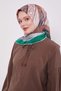Green Geometric Cotton Scarf