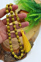 Light Yellow Capsule Cut Kaaba Figured Model Squeeze Bag Prayer Beads 201024578 - 3