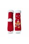 Christmas Themed Fleece-Lined Non-Slip Sole Knee-High Socks
