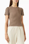Modal Cutout Pose Fitted Crop Top, Soft & Stretchy Cut, Versatile - 5