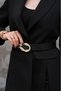 Gold Buckle Women's Belt Dress Belt Shirt Belt Trouser Belt - 4