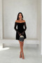 Women's Off-Shoulder Lace Detail Mini Dress