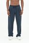 Double Pleated Elastic Wide Leg Baggy Navy Blue Trousers up to 10XL - 5