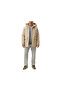 Paveric Fur Par Men's Casual Coat Ix8886 Cream - 5