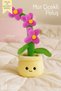 Purple Flower Pot Plush – Children's Room Decor and Toy