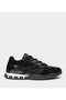 Women's Black Parachute Fabric Soft Comfortable Sole Sneaker Sports Shoes