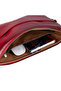 Bloomsleeve Leeds 14” Crimson Red Genuine Leather Laptop & Tablet Sleeve - 5