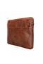 Bloomsleeve Leeds 16” Cognac Brown Genuine Leather Laptop & Tablet Sleeve - 8