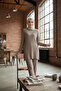 Mink - Corded Fabric Double Set (Tunic & Trousers) - 5