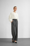 Women's Thick Stretchy Wide Leg Ribbed Palazzo Pants - 5