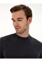 Gray Slim Fit 100% Cotton Quarter Turtleneck Knitwear Sweater 50318950-Vr024 - 2