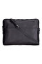Bloomsleeve Leeds 16” Obsidian Black Genuine Leather Laptop & Tablet Sleeve