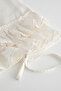 Miranda Cream Double Size 100% Organic Cotton Linen Duvet Cover Set - 4
