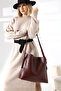 Burgundy Women's Large Bag Shoulder and Hand Bag