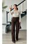 White Modal Boat Neck Transparent Blouse - 4