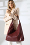 Burgundy Women's Large Bag Shoulder and Hand Bag
