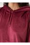 Esvab • Modern & Distinctive Hooded Velvet Women's Pajama Top - 5