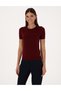 Vişne Slim Fit Knitwear T-Shirt 50316341-Vr223