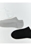 Two Mt Shop Quality Lcw Dream White Plain 3-Pack Women's Sneaker Socks - 2