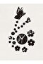 Butterflies & Flowers 3D Acrylic Wall Clock – Modern Bedroom & Living Room Home Décor Gift