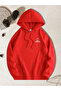 Minimalist Mountain Printed Hooded Sweatshirt