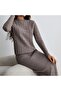 Knitwear Knitted Sweater Long Skirt Set - 7