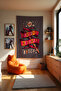 Harry Potter Vertical Wall Covering Film Themed Quality Fabric Room Decor Tapestry Wall Carpet - 4