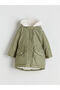 Green Hooded Girl's Coat - 3