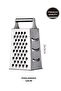 4 Sides Large Size Stainless Steel Grater Metal Handle Grater - 3