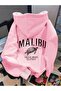 Women's Malibu Turtle Printed 3 Thread Hoodie Sweatshirt - 2