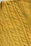 Yellow Textured Knit Sweater - 3