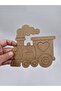 10 Pcs Cute Train Wooden Painting School DIY Activity Activity Art 15 cm X 14 cm - 2